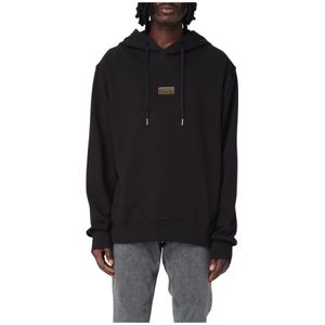 Versace Jeans Couture - Black Logo Hoodie - Zwart - Katoen