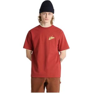 Vans, Heren, Tops, Rood, Maat: L Katoen,