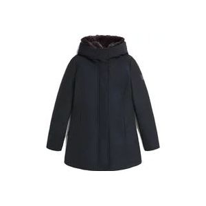 Woolrich Blauwe Luxe Boulder Parka , Blue , Dames , Maat: XS