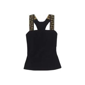 Versace Elegant Gym Tank Top , Black , Dames , Maat: XS