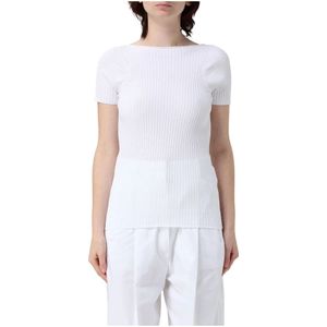 Sportmax, Dames, Truien, Wit, Maat: XS