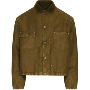 Maison Margiela, Heren, Jassen, Groen, Maat: L Katoen,