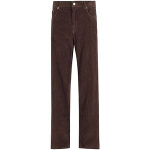 Haikure, Dames, Broeken, Bruin, Maat: W25 Velours,