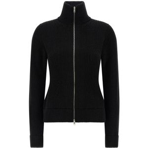 Maison Margiela, Dames, Truien, Zwart, Maat: L Wol,