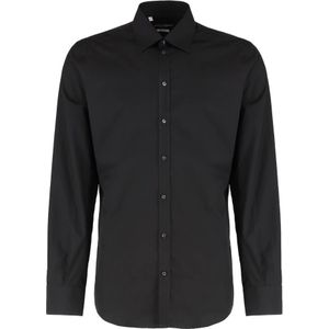 Dolce & Gabbana, Heren, Overhemden, Zwart, Maat: L Katoen,