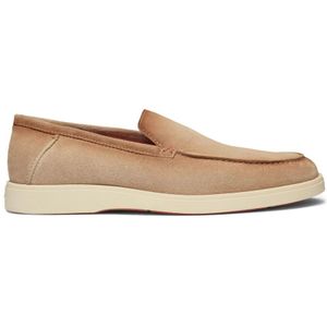 Santoni, Heren, Schoenen, Beige, Maat: 41 EU Suède,