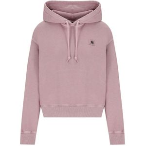 Carhartt Wip, Dames, Sweatshirts & Hoodies, Roze, Maat: M Katoen,