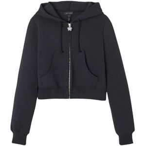 Marc Jacobs, Dames, Sweatshirts & Hoodies, Zwart, Maat: S Katoen,