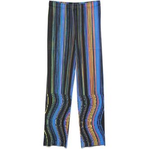 Issey Miyake, Dames, Broeken, Veelkleurig, Maat: M Poliester,