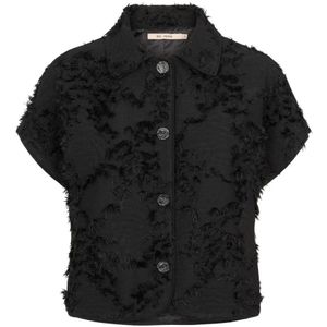 RUE de Femme, Dames, Blouses & Shirts, Zwart, Maat: XS Poliester,
