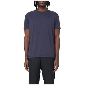Tom Ford, Heren, Tops, Blauw, Maat: S Katoen,
