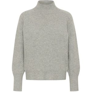 My Essential Wardrobe, Dames, Truien, Grijs, Maat: S Leer,