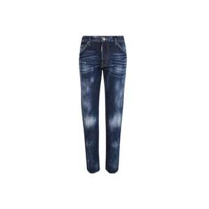 Dsquared2 Blauwe Jeans Aw23 Herenmode , Blue , Heren , Maat: XL