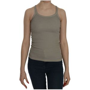 Pink Memories, Dames, Tops, Grijs, Maat: S Katoen,