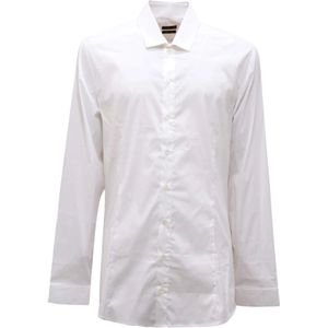 Patrizia Pepe, Heren, Overhemden, Wit, Maat: 2XL Katoen,