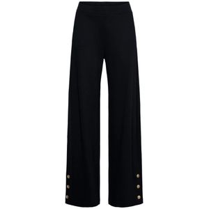 &Co Woman, Dames, Broeken, Blauw, Maat: XL Viscose,