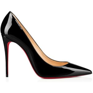 Christian Louboutin, Dames, Schoenen, Zwart, Maat: 35 EU Leer,