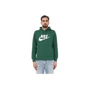 Nike Groene Pullover Hoodie voor Mannen en Vrouwen , Green , unisex , Maat: L