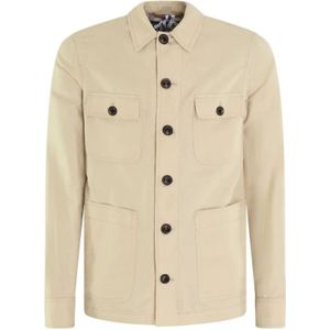 Jacob Cohën, Heren, Jassen, Beige, Maat: M