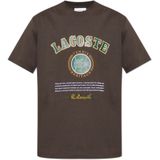 Lacoste, Heren, Tops, Bruin, Maat: M Katoen,
