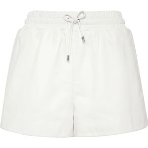 Philipp Plein, Dames, Korte broeken, Wit, Maat: S Leer,
