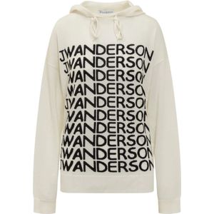 JW Anderson, Dames, Sweatshirts & Hoodies, Wit, Maat: S Wol,