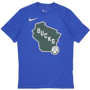 Nike, Heren, Tops, Blauw, Maat: M Katoen,