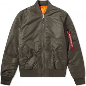 Alpha Industries, Heren, Jassen, Grijs, Maat: S Nylon,