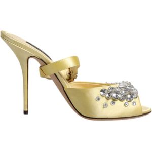 Dolce & Gabbana, Dames, Schoenen, Geel, Maat: 39 EU Zijde,
