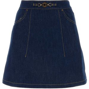 Patou, Dames, Rokken, Blauw, Maat: XS Denim,