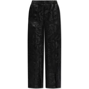 Kenzo, Dames, Broeken, Zwart, Maat: XS Zijde,