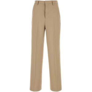 Ami Paris, Heren, Broeken, Beige, Maat: W38 Wol,