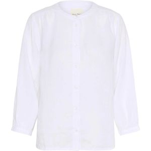 Part Two, Dames, Blouses & Shirts, Wit, Maat: 2XS Linnen,
