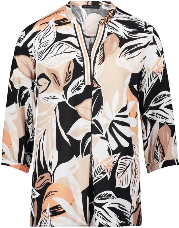 Betty Barclay - Blouse - Veelkleurig - Met Bloemenprint en 3/4 Mouwen