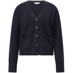 Vince, Dames, Truien, Blauw, Maat: L Wol,