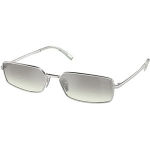 Prada, Heren, Accessoires, Grijs, Maat: 59 MM Leer,