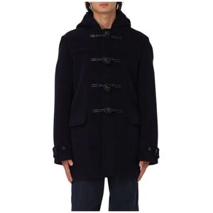 Bottega Veneta, Heren, Mantels, Blauw, Maat: M Wol,