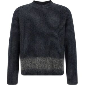 Dsquared2, Heren, Truien, Grijs, Maat: M Wol,