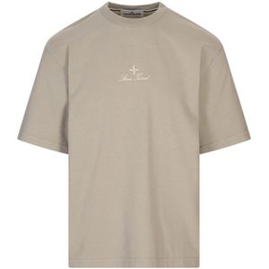 Stone Island, Heren, Tops, Grijs, Maat: M Katoen,