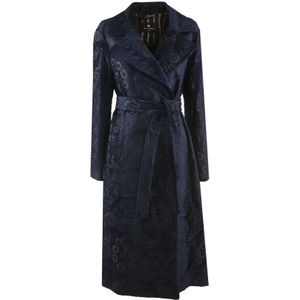 Etro, Dames, Mantels, Blauw, Maat: S Katoen,