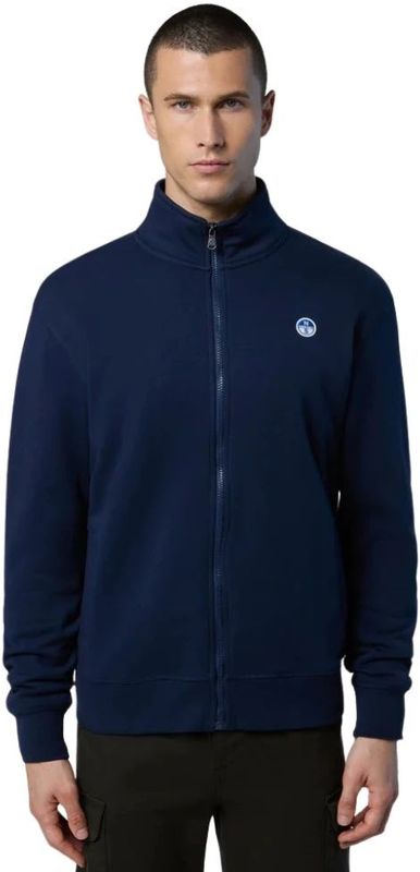 North Sails Logo Sweatshirt Met Rits