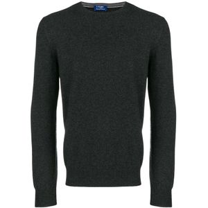 Barba, Heren, Truien, Zwart, Maat: L Zijde,