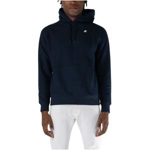 K-Way, Heren, Sweatshirts & Hoodies, Blauw, Maat: M Synthetisch,