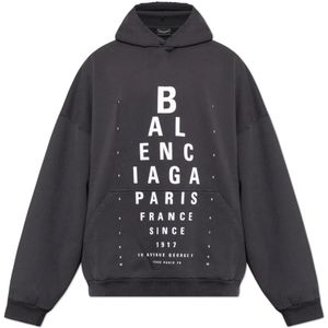 Balenciaga, Heren, Sweatshirts & Hoodies, Grijs, Maat: XS Katoen,