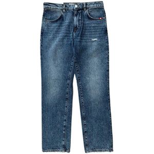 Amish, Heren, Jeans, Blauw, Maat: W29 Katoen,