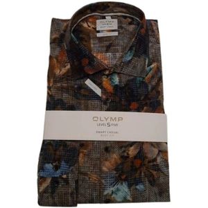 Olymp, Heren, Overhemden, Veelkleurig, Maat: 2XL Poliester,