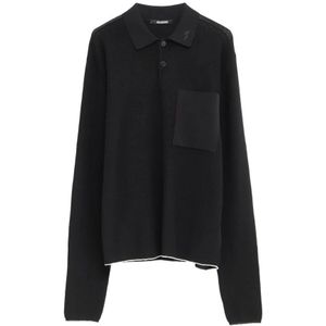 Jacquemus, Heren, Truien, Zwart, Maat: L Katoen,