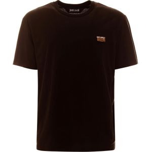 Just Cavalli, Heren, Tops, Zwart, Maat: L