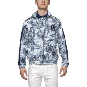 Just Cavalli, Heren, Sweatshirts & Hoodies, Blauw, Maat: M