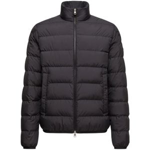 Moncler, Heren, Jassen, Zwart, Maat: XL Poliester,